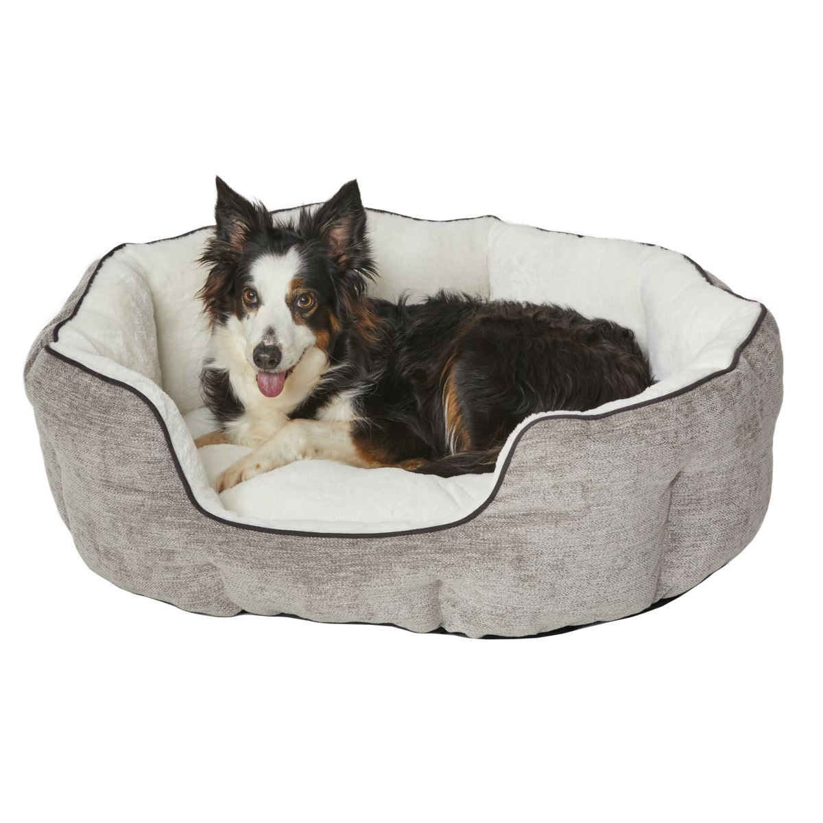 QuietTime Deluxe Taupe Tulip Bed (Medium)