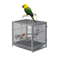 Thumbnail for MidWest Avian Adventures Poquito Avian Hotel Bird Cage - platinum