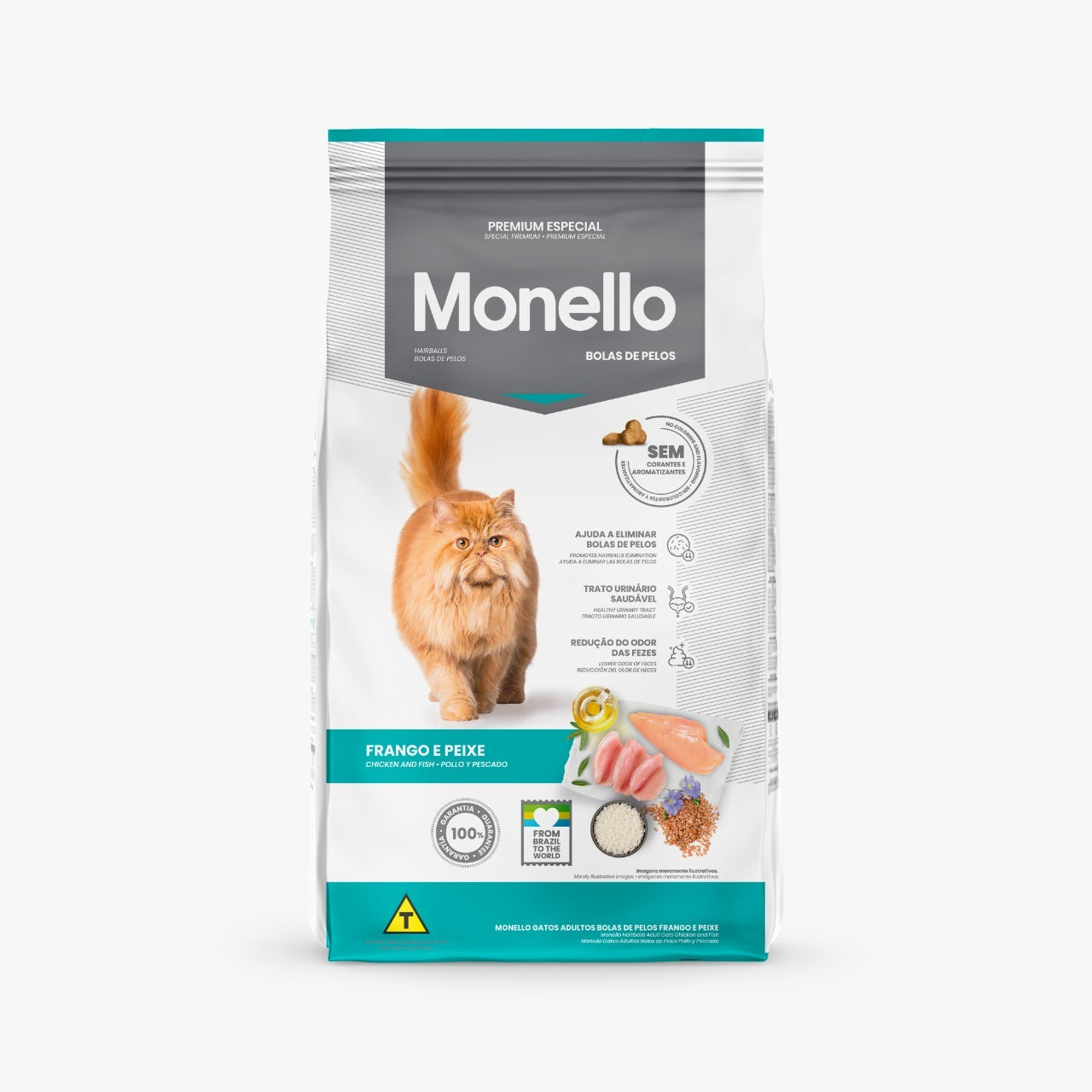 Monello Adult Cat Hairball  ( Chicken and Fish Flavor) - 7kg