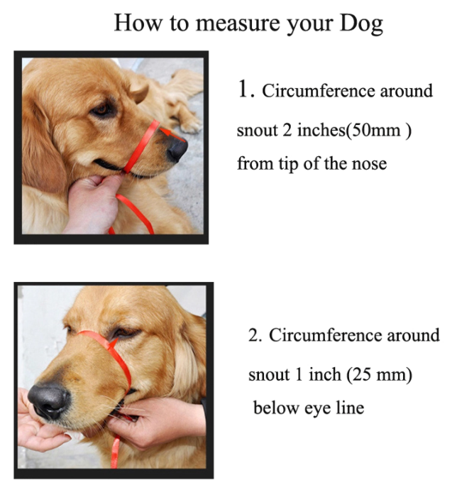 Dog Muzzle PU Leather - brown