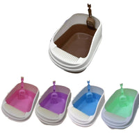 Thumbnail for Cat Litter Box with Scoop 49.5 x 34 x 22.5 - blue