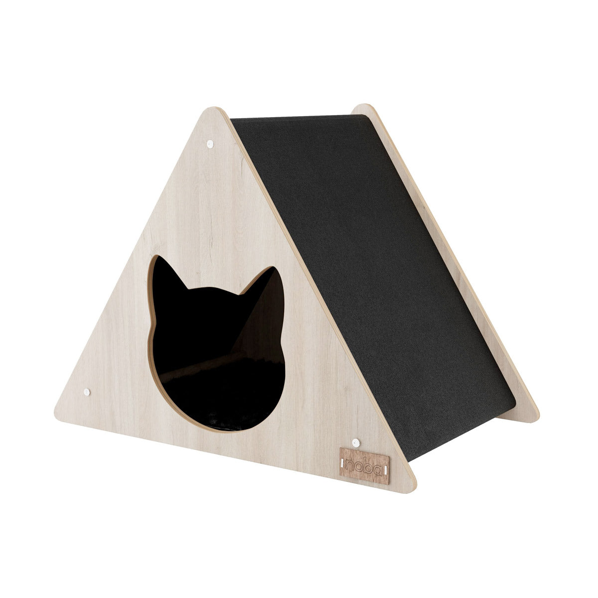 Noba Origin Teepee Hideout Cat Head - black