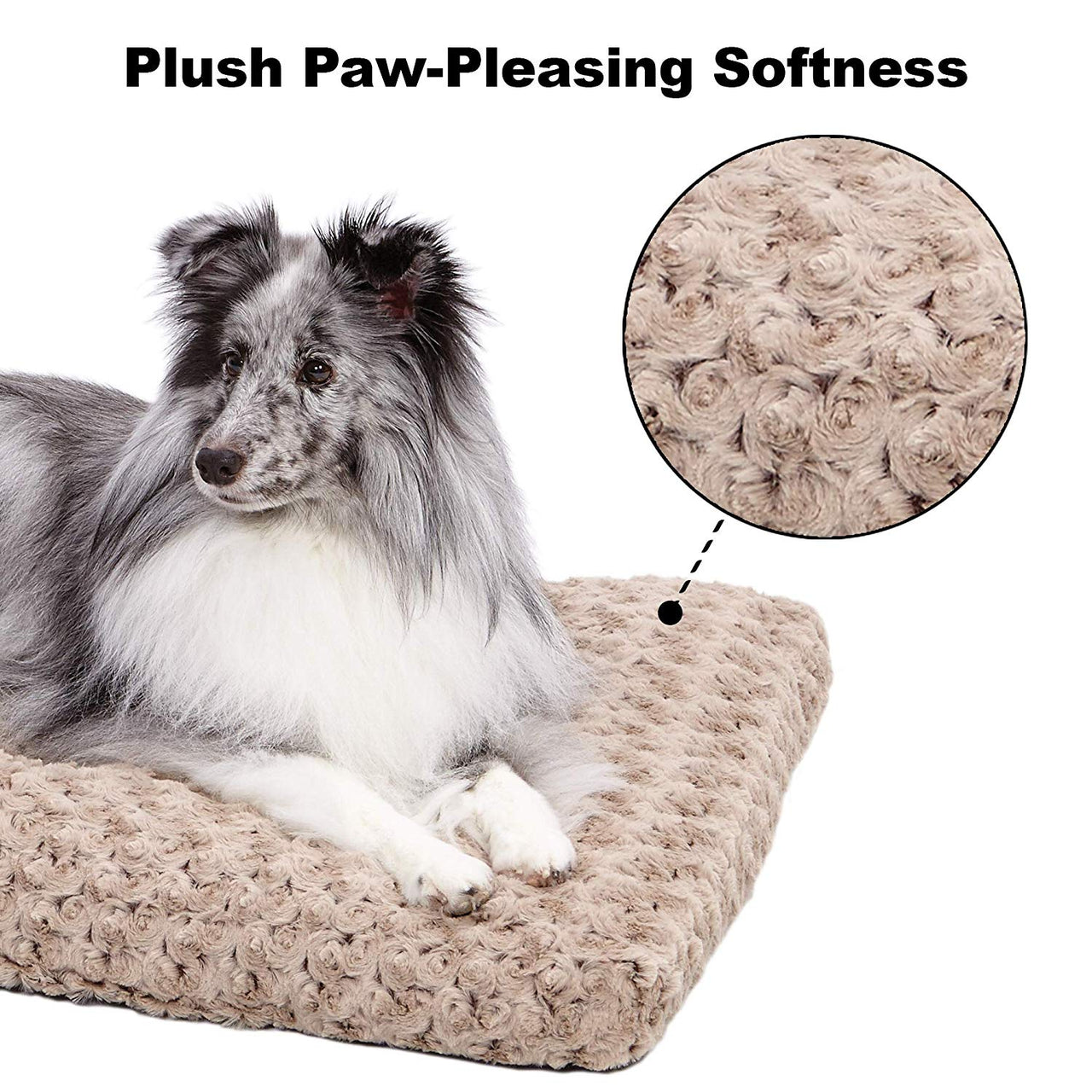 QuietTime Deluxe Ombre Swirl Taupe to Mocha Pet Bed - 18 inch