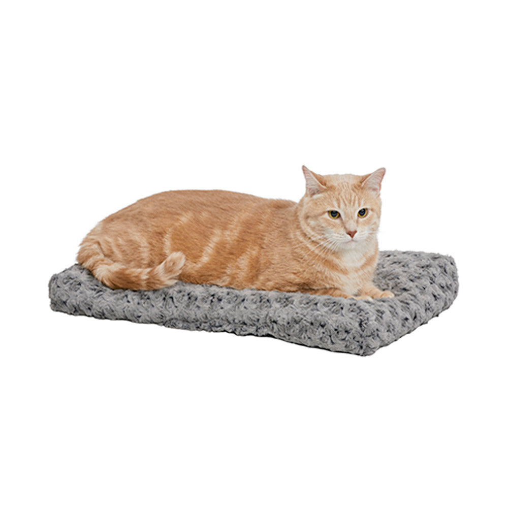 QuietTime® Deluxe Ombré Swirl Pet Bed – 18 inch (Grey)