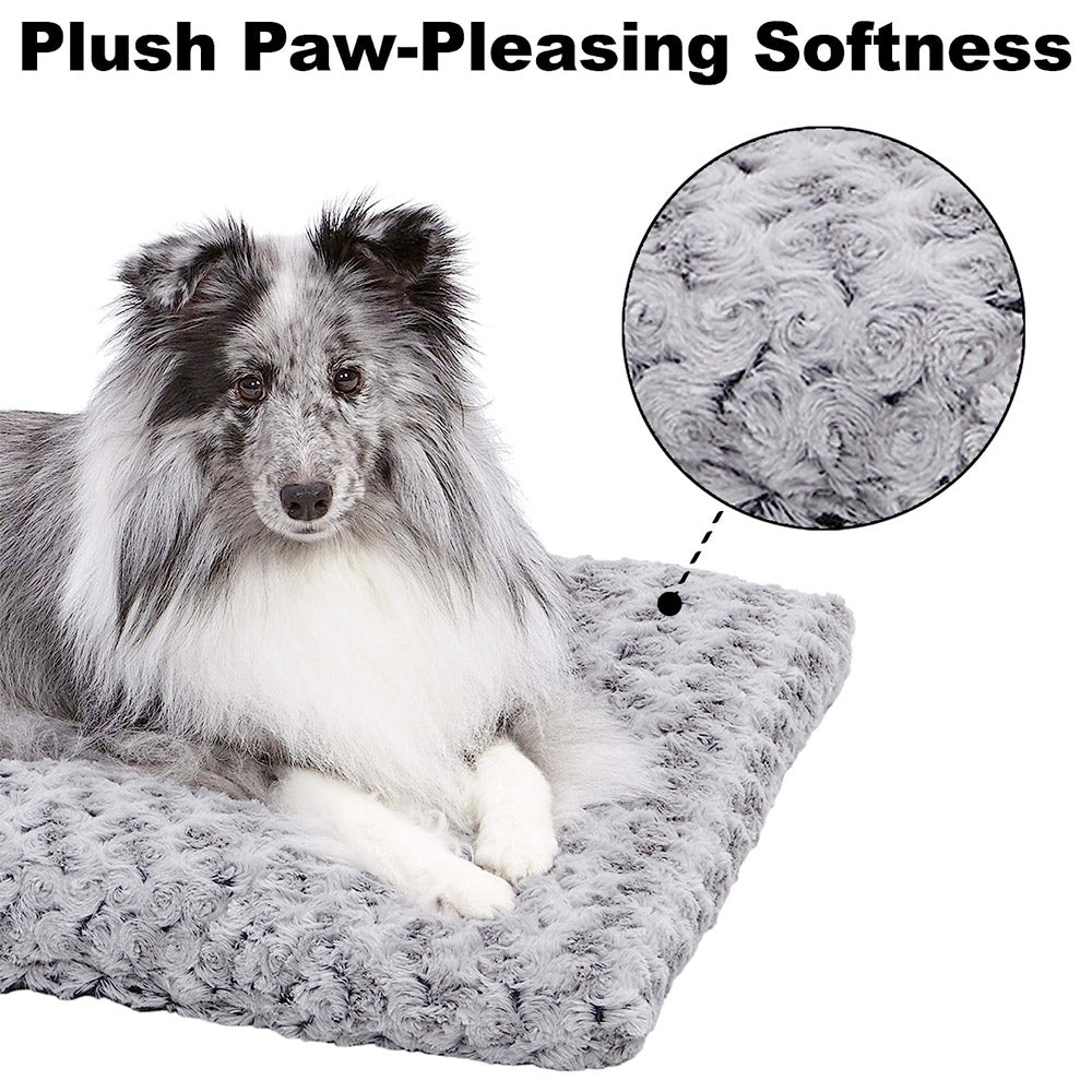 QuietTime® Deluxe Ombré Swirl Pet Bed – 18 inch (Grey)