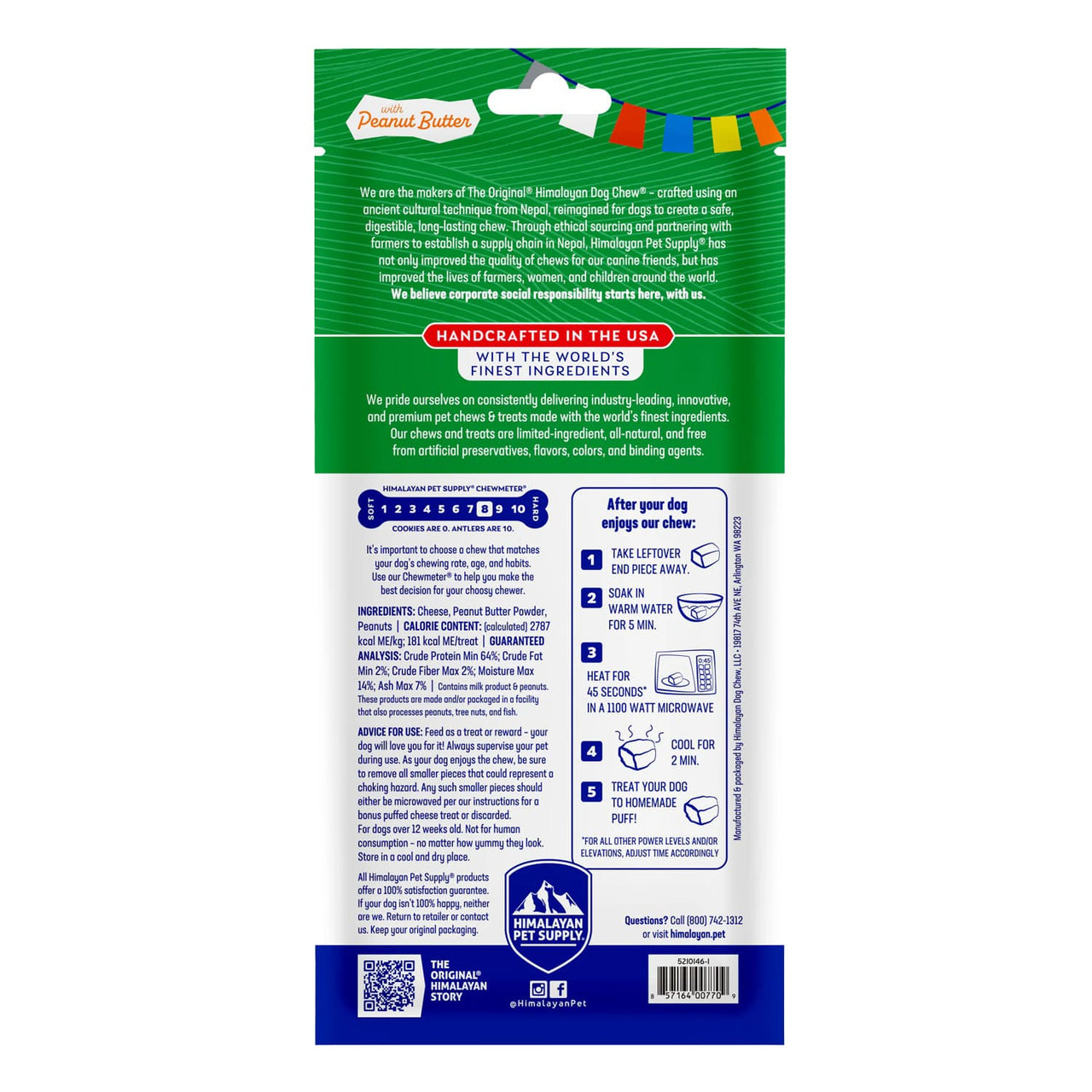 The Original Himalayan Dog Chew – Peanut Butter (Medium)