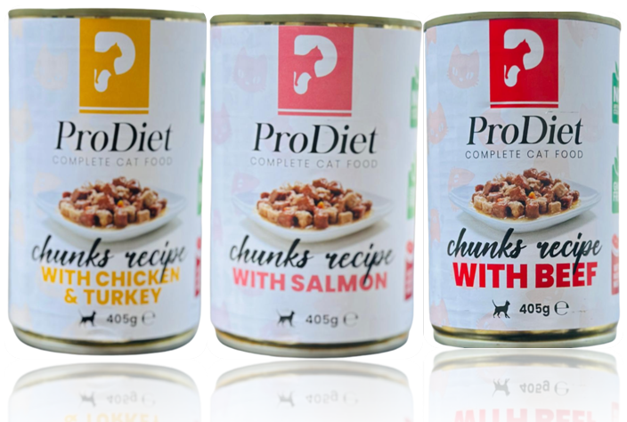 PRO DIET Cat Chunks wet food - Beef