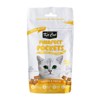 Thumbnail for Kit Cat Purrfect Pockets Chicken And Cheese 60g