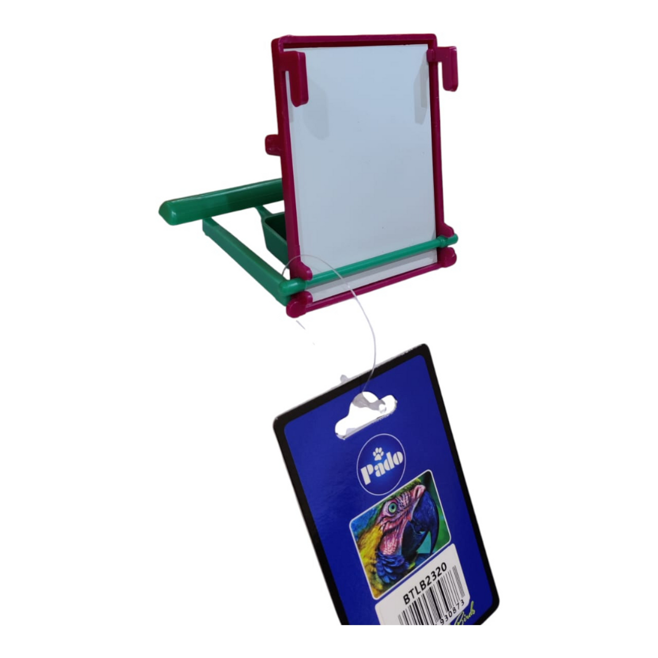 Pado Bird Toy Mirror[Dimension - 7.5 x 8.5 x 6.5 cm]