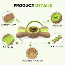 Pado Bow Tie Nylon and Wood TPR Dog Treat Toy 14x6x3.5 cm