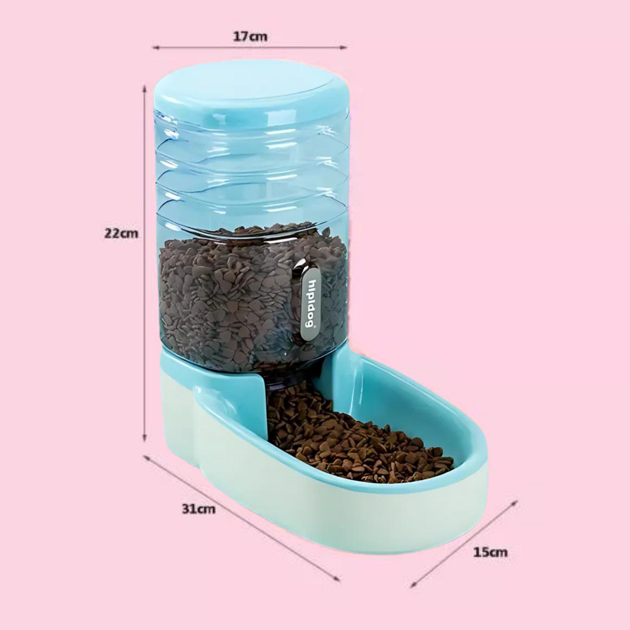 Pado Classic Food Dispenser -Blue  3500ml
