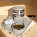 Pado Glossy Food & Water Dispenser-Grey  1800ml