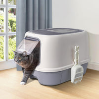 Pado Jumbo Cat Litter Box 40*39*52cm-Blue