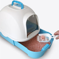 Pado Oval Cat Litter Box  53*41*41cm-Brown