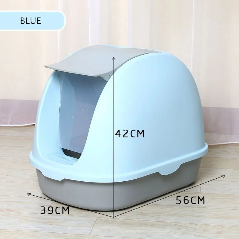Pado Portable Cat Litter Box  56*39*42cm-Blue