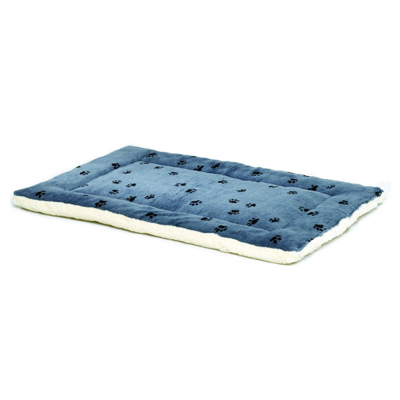 QuietTime Reversible Paw Print Fleece Pet Bed - 36 inch