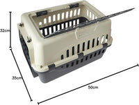 Pet Mode Plastic Pet Carrier Top & Front Door[Dimension - 50 x 35 x 32cm]
