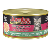 Jumbo Catz Premium 170g for KITTEN - Chicken and Tuna in Gravy 170G