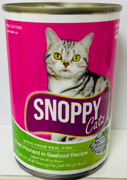 Snoppy Catz  Cat Can - Ocean Mackerel with Tuna White Meat in Jelly Flavor