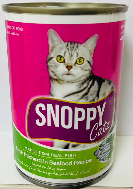 Snoppy Catz  Cat Can - Fresh Pilchard in Seafood Recipe