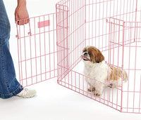 Thumbnail for Pink Exercise Pen with Door 24″