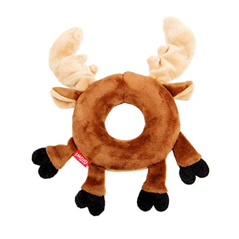 Plush Friendz Deer with Foam Rubber Ring and Squeaker