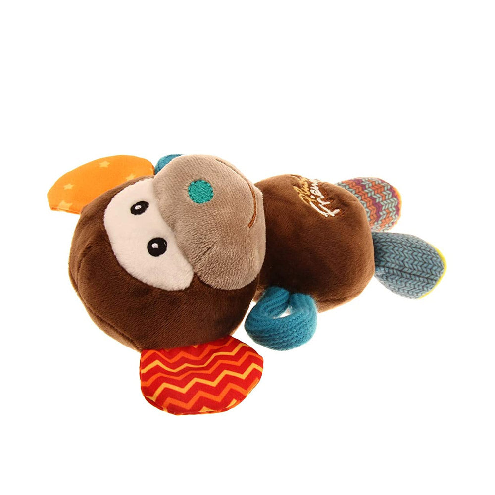 GiGwi Plush Friendz Squeaker Dog Toy – Monkey