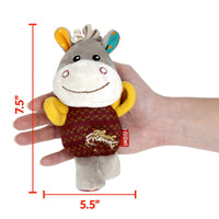 Thumbnail for Gigwi Plush Friendz Dog Toy with Squeaker – Donkey