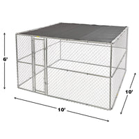 Thumbnail for K9 Extra-Large Steel Chain Link Portable Kennel