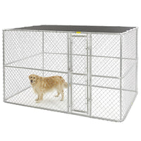 Thumbnail for K9 Large Steel Chain Link Portable Kennel