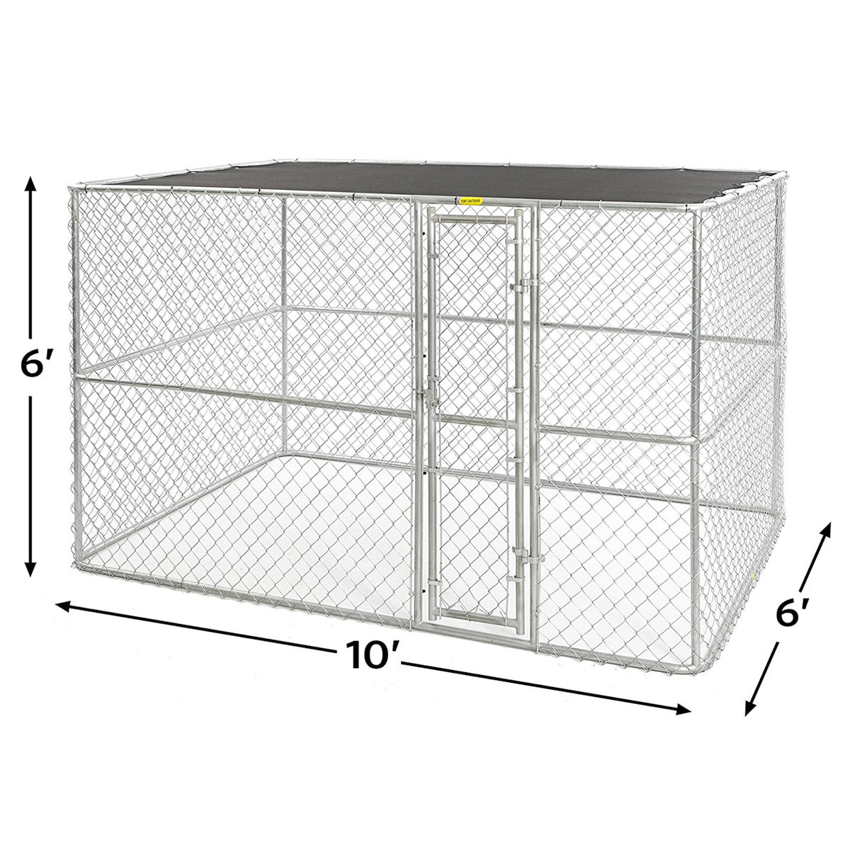 K9 Large Steel Chain Link Portable Kennel