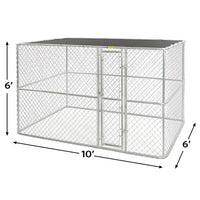 Thumbnail for K9 Large Steel Chain Link Portable Kennel