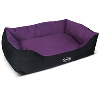 Scruffs Expedition Box Dog Bed - PLUM MEDIUM