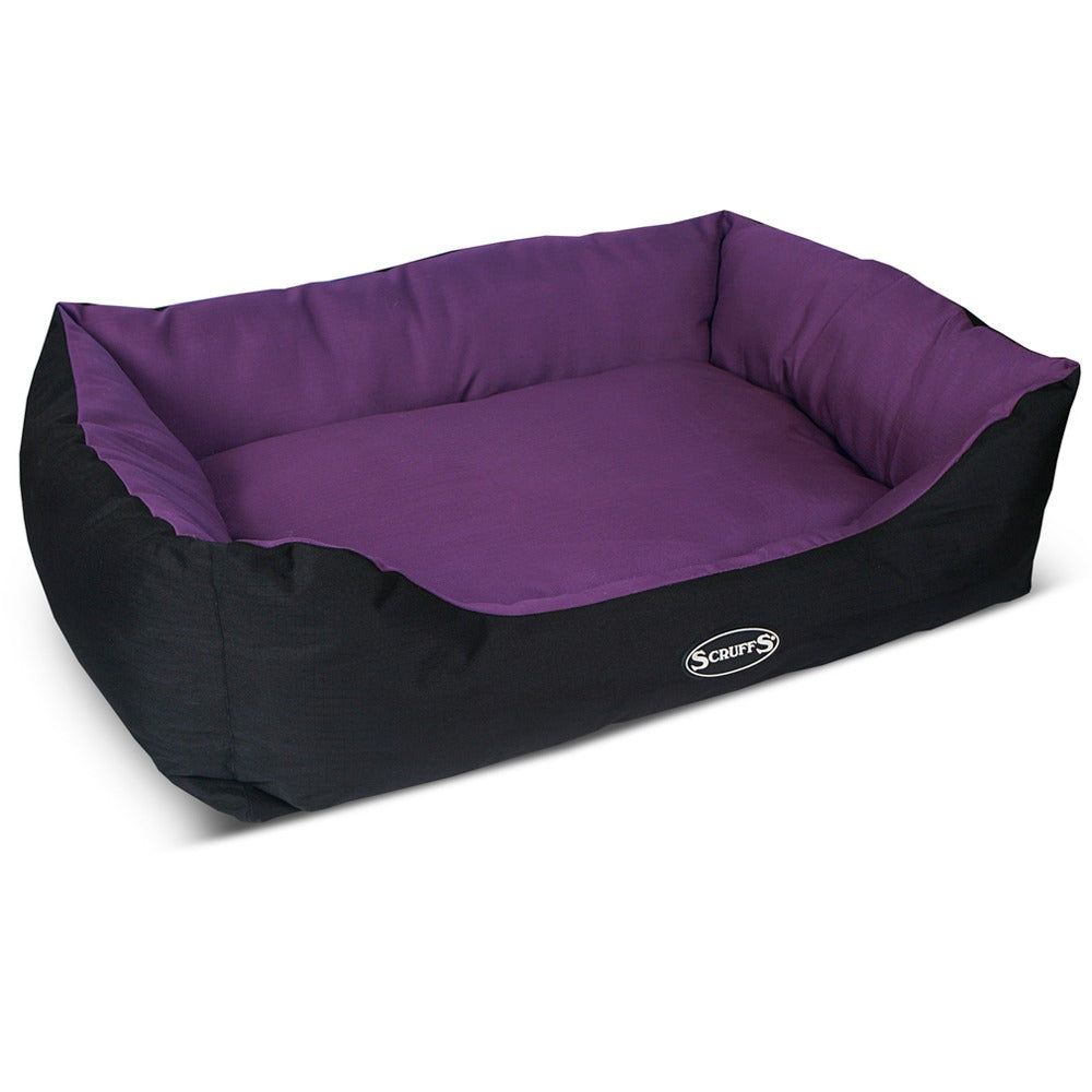 Scruffs Expedition Box Dog Bed - PLUM MEDIUM