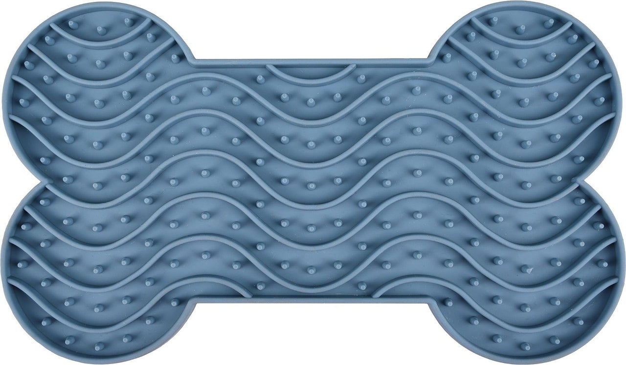 Flamingo Yummy Silicone Bone Lick Pad - Mint Green MEDIUM