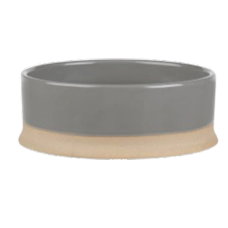 Scruffs Scandi Non-Tip Dog Bowl - Cream Grey 16CM