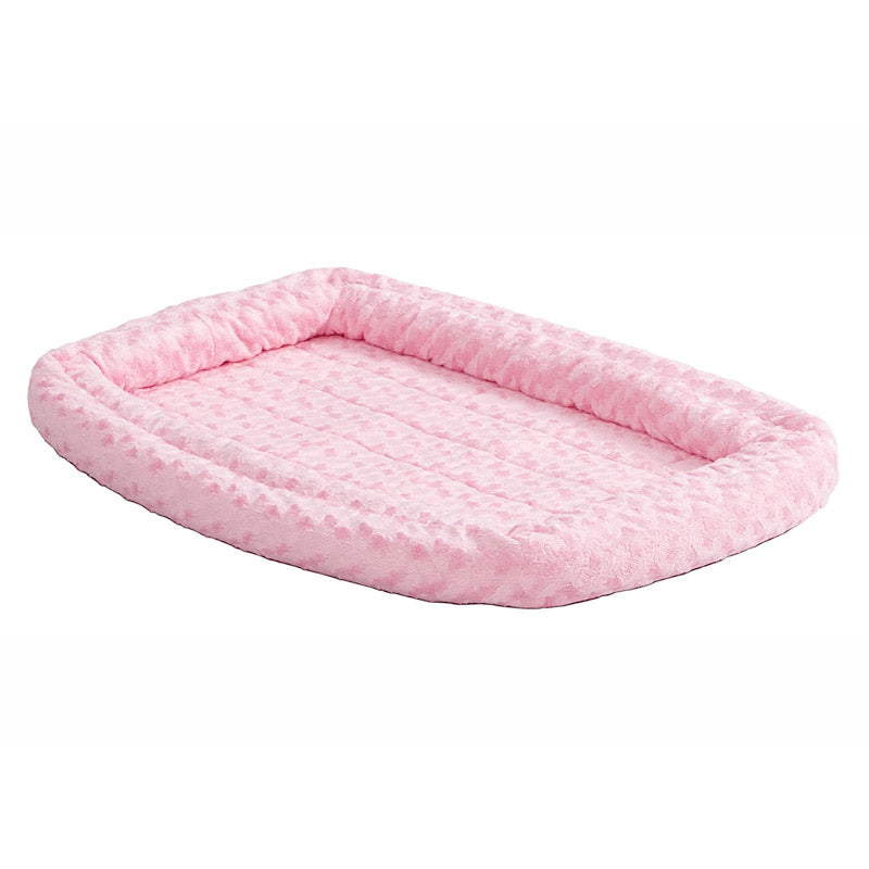 QuietTime Pink Fashion Double Bolster Bed - 18 inch