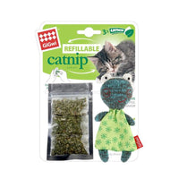 Thumbnail for Refillable Catnip (Frog) with 3 Catnip Tea bags in Ziplock Bag