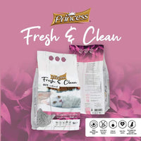 Thumbnail for Princess Fresh and Clean Cat Litter  20L - Baby Powder