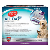 Thumbnail for Simple Solution All Day Premium Dog Pads, Lavender Scent, 23″ x 24″ – Pack of 100