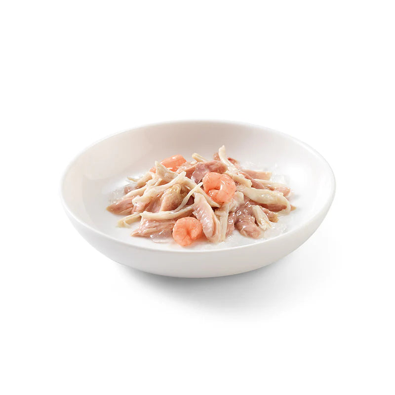 Schesir Cat Pouch-Wet Food Tuna with Chicken with Shrimps- (Min Order 50g - 30pcs)[Weight - 50g]