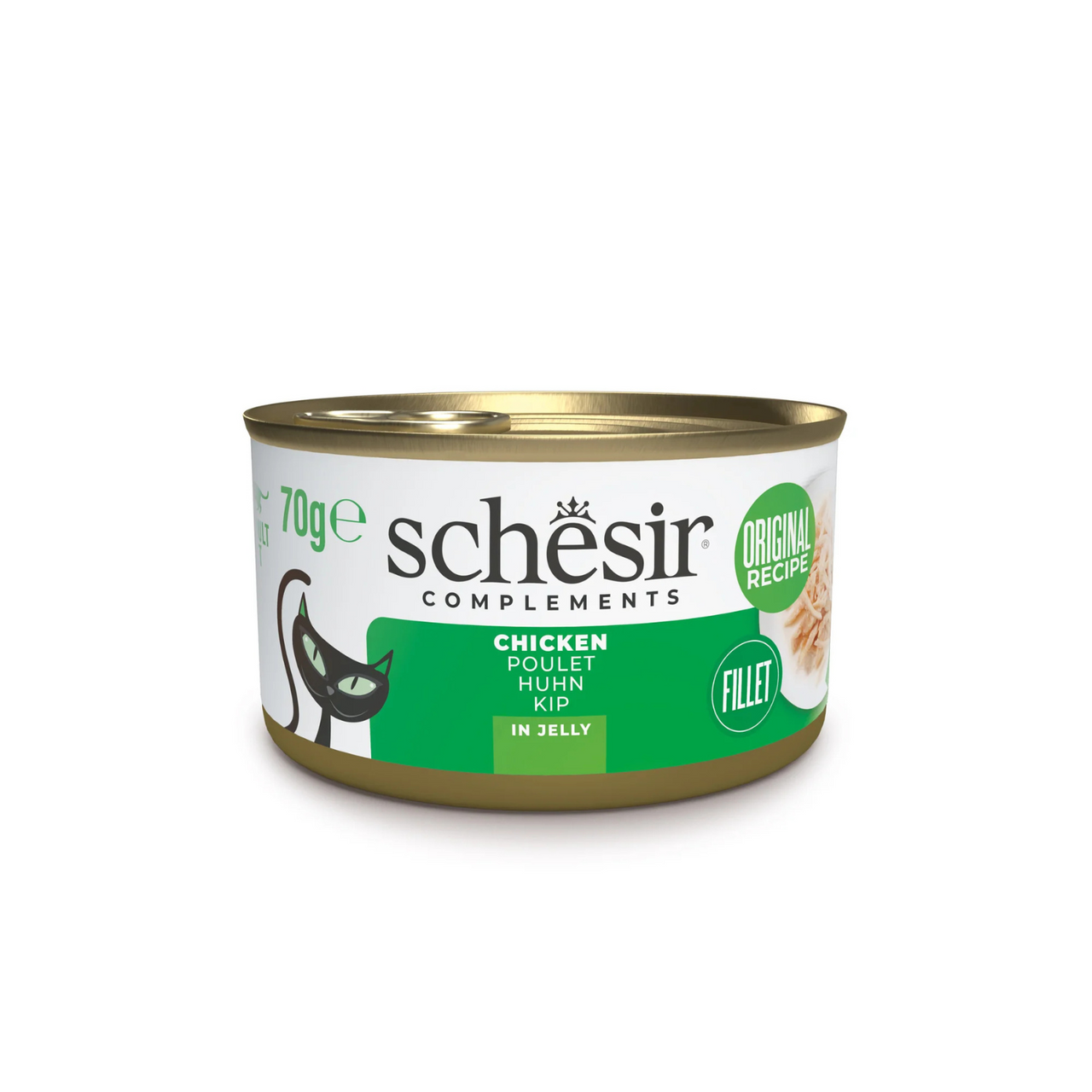 Schesir Complements Cat Wet Food  in Jelly Can- Chicken 70g [MOQ:12pcs]