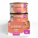 Schesir Complete & Balanced Nutrition Wet Cat Food in Broth Can- Natural Salmon 85g [MOQ:12pcs]