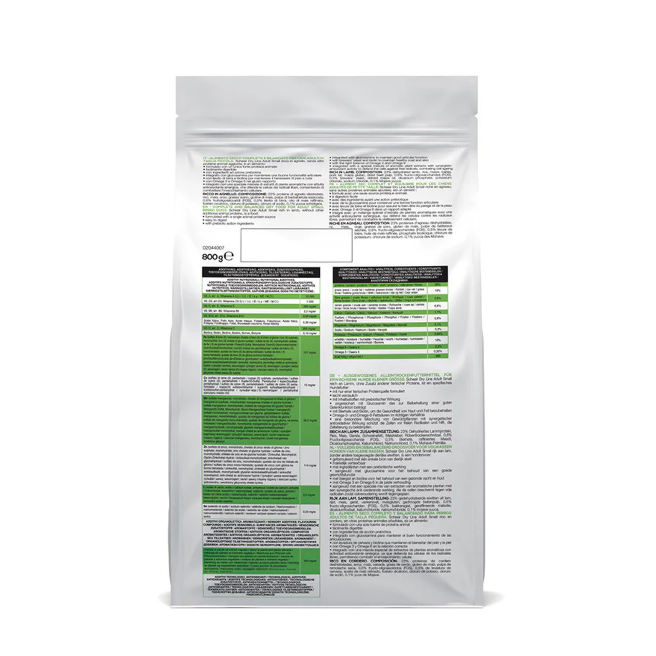 Schesir Dry food for small dogs - Small Adult Rich in Lamb 800 g