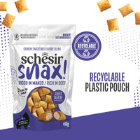Schesir Snax! Crunchy & Creamy Cat Snack 60g-Beef