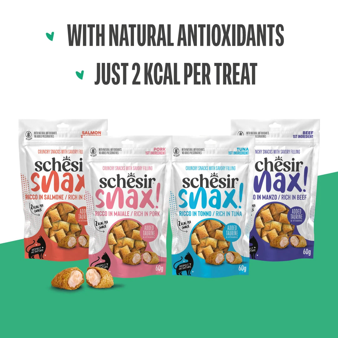 Schesir Snax! Crunchy & Creamy Cat Snack 60g-Tuna