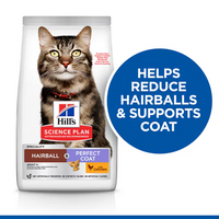 Thumbnail for Hill’s Science Plan Hairball & Perfect Coat Adult Dry Cat Food with Chicken (1.5kg)