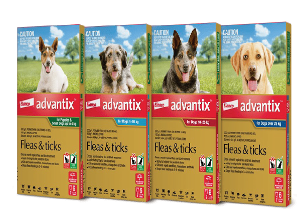Advantix spot on for Dogs up to 4kg