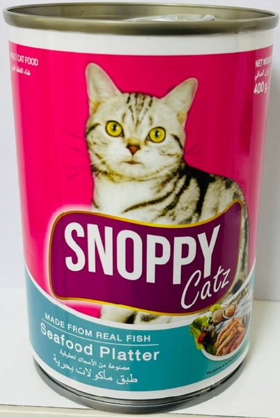 Snoppy Catz  Cat Can - Ocean Mackerel with Tuna White Meat in Jelly Flavor