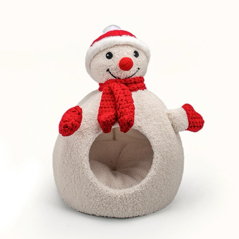 Seasopet Christmas Snowman Cat House 36x36x54 cm